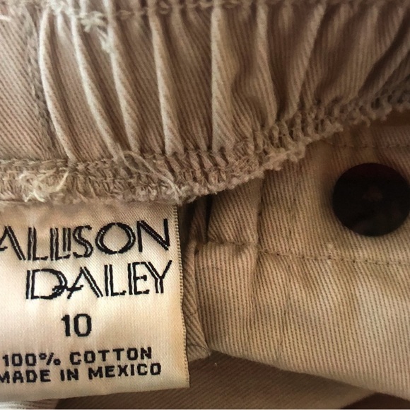 Allison Daley Pull On Pants Size 10 100% Cotton - Picture 2 of 2